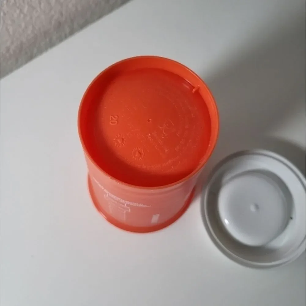 Starbucks orange plastic